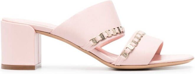 Ferragamo Vara chain sandals Pink