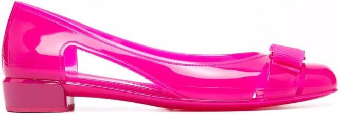 Ferragamo Vara Jelly ballerina shoes Pink