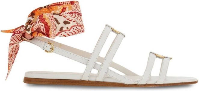 Ferragamo Vara lace-up sandals White