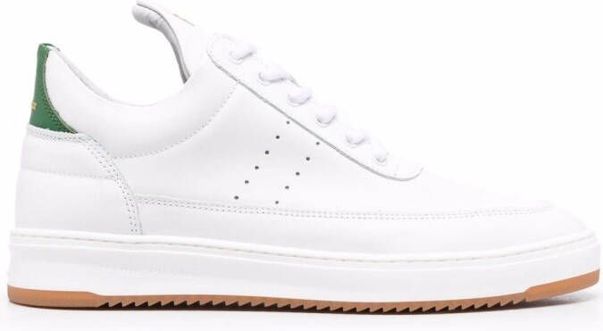 Filling Pieces branded heel-counter sneakers White
