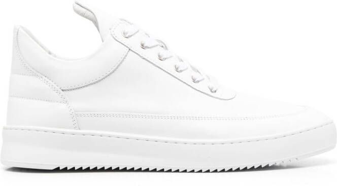 Filling Pieces logo-embossed lace-up sneakers White