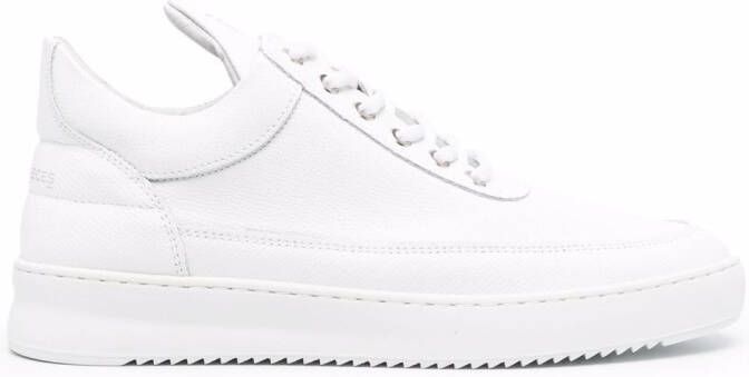 Filling Pieces logo low-top sneakers White