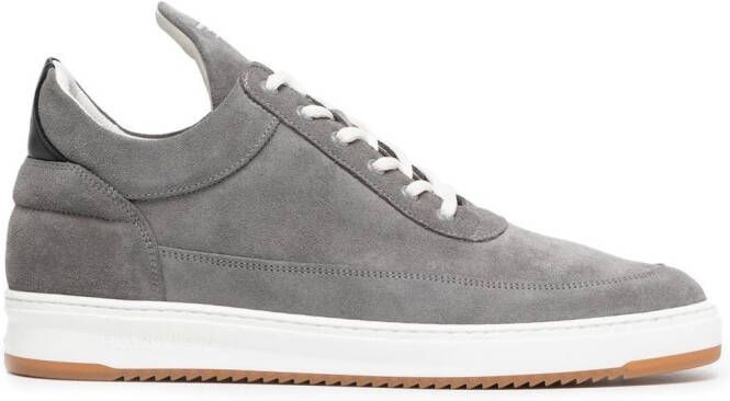 Filling Pieces suede low-top sneakers Grey