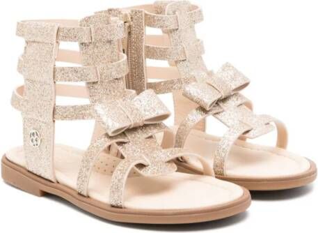 Florens glitter ankle sandals Gold