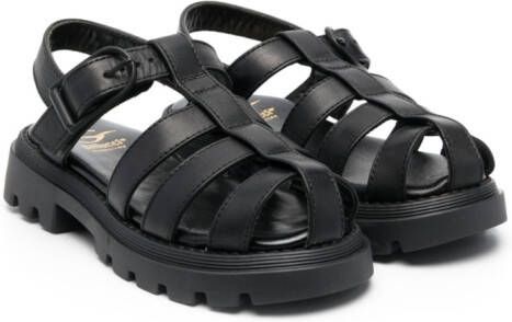 Gallucci Kids buckle-fastening leather sandals Black
