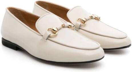 Gallucci Kids horsebit-detail leather loafers Neutrals