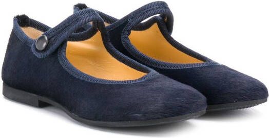 Gallucci Kids snap-button ballerinas Blue