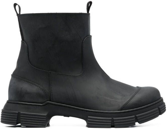 GANNI ankle Chelsea boots Black