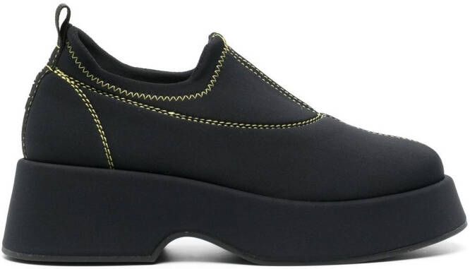 GANNI flatform shoes Black