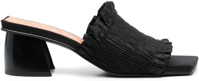 GANNI 65mm Smock sandals Black