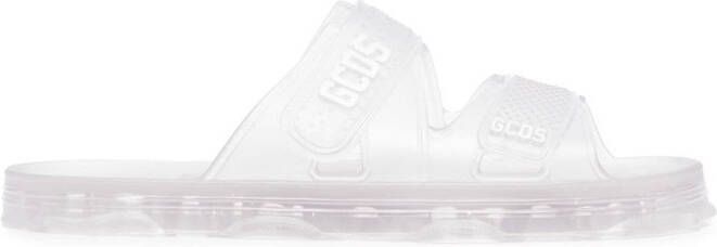 GCDS logo-detail open-toe slides Neutrals