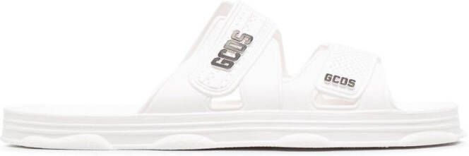 GCDS logo-print flat slides White