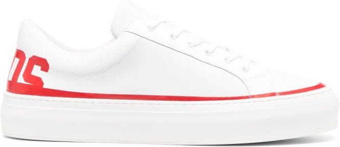 GCDS logo-print low-top sneakers White
