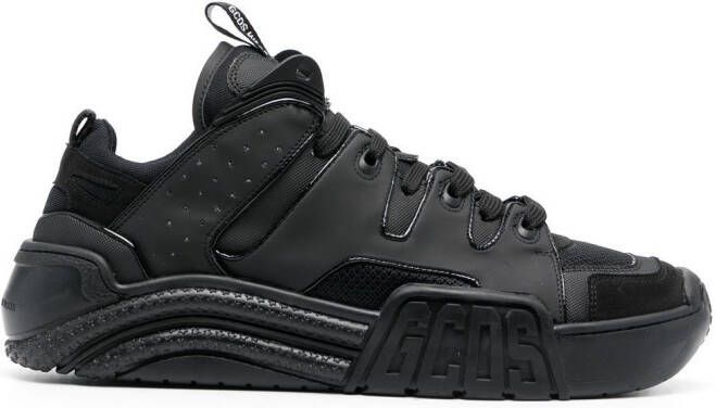 GCDS low-top lace-up sneakers Black