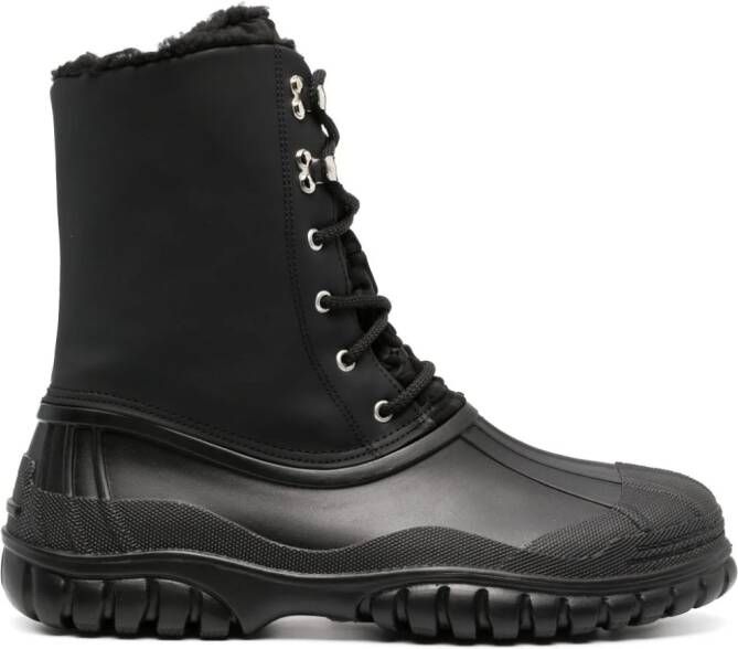 GCDS monogram-print snow boots Black