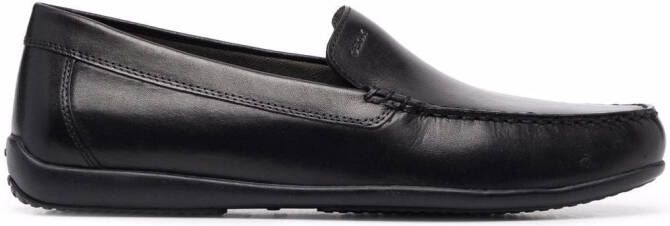 Geox Ascanio leather moccasins Black