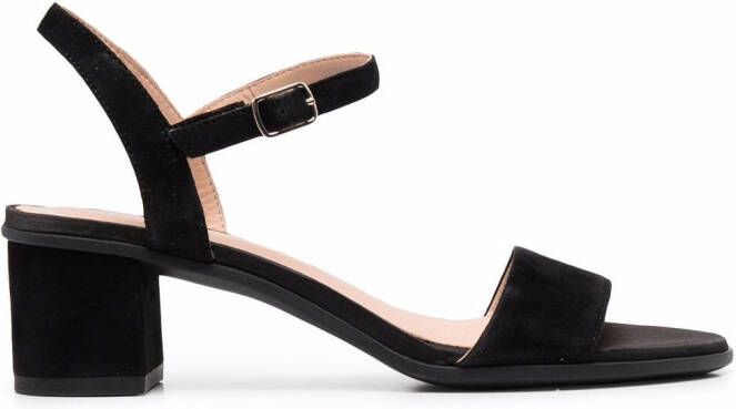 Geox Aurely 50 suede sandals Black