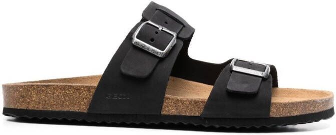 Geox buckle-strap sandals Black