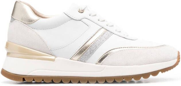 Geox Desya metallic-effect sneakers White