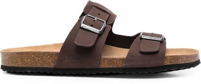 Geox double-strap sandals Brown