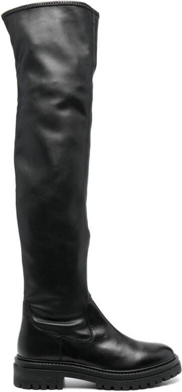 Geox Iridea 50mm over-the-knee boots Black