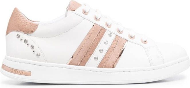 Geox Jaysen panelled stud-detail sneakers White