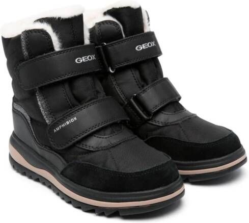Geox Kids Adelhide panelled boots Black