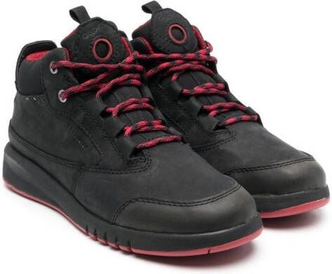 Geox Kids Aeranter lace-up ankle boots Black