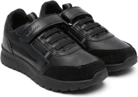 Geox Kids Briezee leather sneakers Black