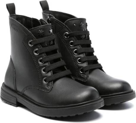 Geox Kids Eclair lace-up ankle boots Black