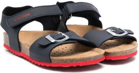 Geox Kids Ghita leather sandals Blue