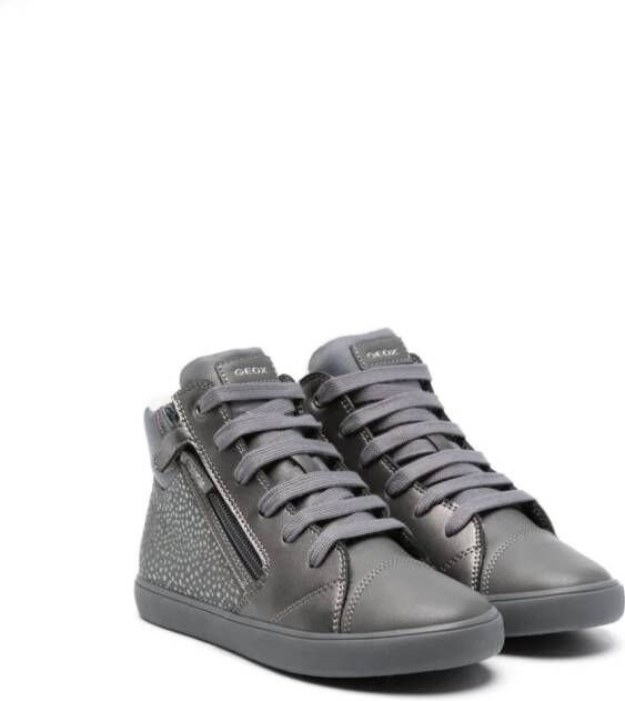 Geox Kids Gisli lace-up ankle boots Grey