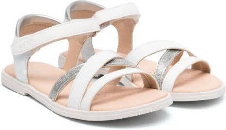 Geox Kids Karly calf-leather sandals White