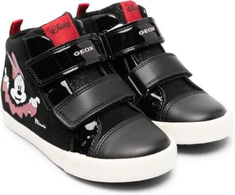 Geox Kids Kilwi touch-strap panelled sneakers Black