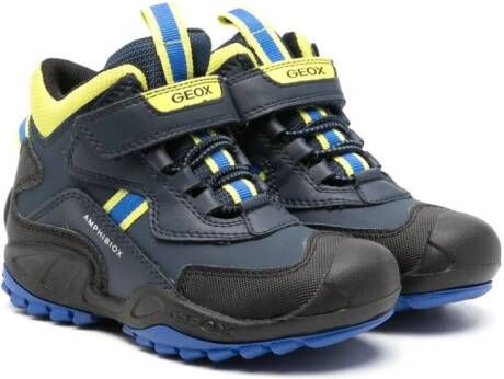 Geox Kids New savage lace-up boots Blue