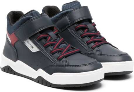 Geox Kids Perth touch-strap ankle boots Blue