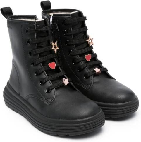 Geox Kids Phaolae lace-up ankle boots Black