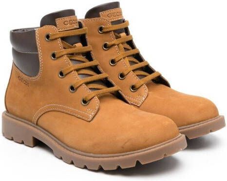 Geox Kids Shaylax lace-up boots Brown