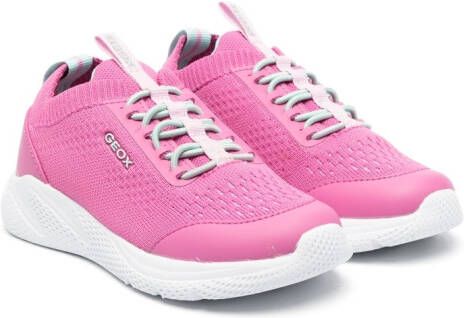 Geox Kids Sprintye low-top sneakers Pink