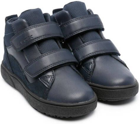 Geox Kids Theleven Abx panelled sneakers Blue