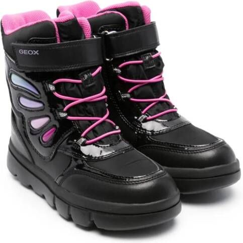 Geox Kids Willaboom touch-strap boots Black
