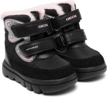 Geox Kids Willaboom touch-strap boots Black