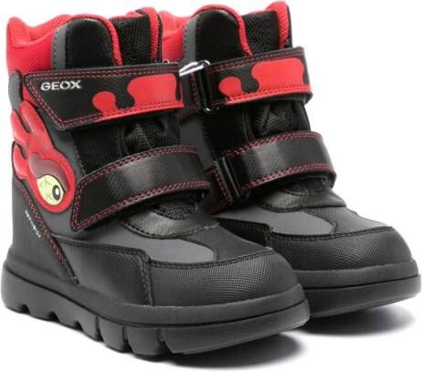 Geox Kids Willaboom touch-strap boots Black