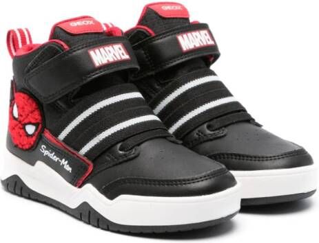 Geox Kids x Marvel Perth high-top sneakers Black