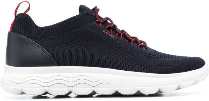 Geox knitted low-top sneakers Blue