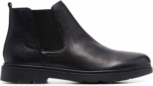 Geox leather Chelsea boots Black
