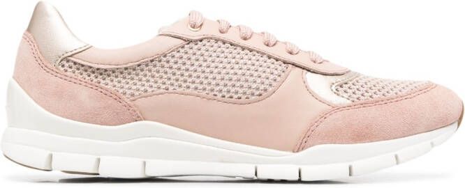Geox mesh-panelling sneakers Pink