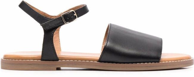 Geox Naileen leather sandals Black