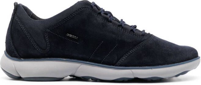 Geox Nebula leather low-top sneakers Blue