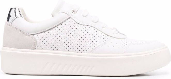 Geox Nhenbus leather sneakers White
